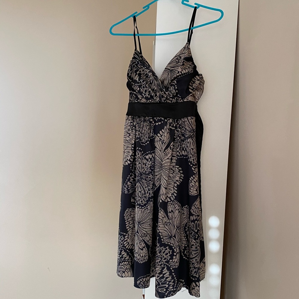Cute sexy black midi dress